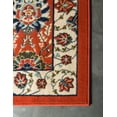 thumbnail image 6 of Unique Loom Cape Cod Espahan Rug Terracotta/Black 7' 10" x 10' Rectangle Floral Traditional Perfect For Living Room Bed Room Dining Room Office, 6 of 8