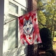thumbnail image 3 of Siberian Husky My Valentine House Flag, 3 of 7