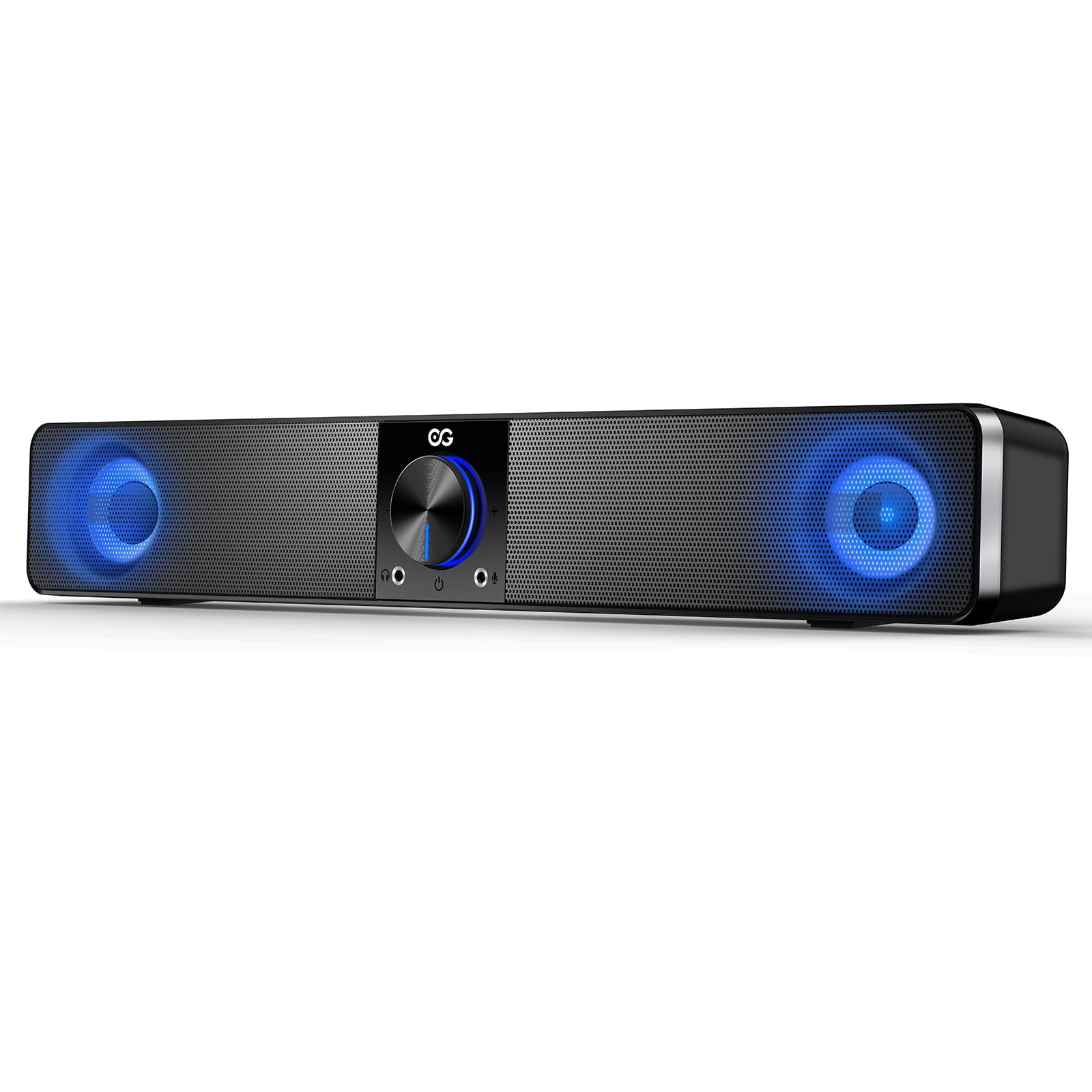 ELEGIANT Computer Speakers Wired Sound Bar with 3 Light Modes, Stereo USB  Powered Mini Soundbar Speakers for PC Tablets Laptop Desktop Projector  Cellphone - Walmart.com
