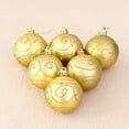 thumbnail image 5 of Christmas Ball Ornaments 6Pcs 2.36inch Christmas Tree Decorations Set Shatterproof Small Gold Christmas Ornaments Balls with Hanging Loop for Holiday Party Wreath Xmas Tree Decor, 5 of 8