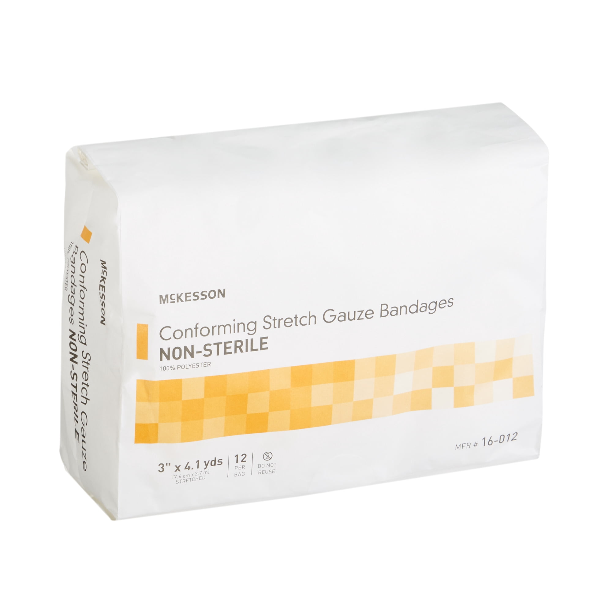 McKesson Conforming Stretch Gauze Bandages, Non-Sterile - 3 in x 4.1 yd, 96 Ct