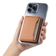 thumbnail image 5 of Allytechgroup Magsafe Compatible Phone Case for Apple iPhone 15 Plus with Detachable Magnetic Cards Holder, Retro PU Leather TPU Soft Back Shell Slim Fit Case for Women Men, Khaki, 5 of 12