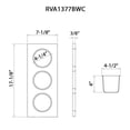 thumbnail image 2 of Ruvati RVA1377 Accessories 3 Bowl Serving Board Composite Condiment Tray For Workstation, 2 of 7