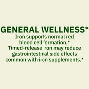Spring Valley Slow Release Iron General Health & Wellness Dietary Supplement Tablets, 45 mg, 30 Count