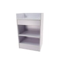 thumbnail image 2 of FixtureDisplays® 19.7" White Cash Wrap w/ Pull-Out Drawer & Storage Shelf 119724, 2 of 5