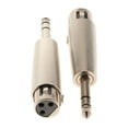 thumbnail image 2 of Adaptador de audio hembra XLR de 3 pines Sunnimix 2x 6.35mm Macho mono, 2 of 7