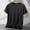 Black, variant on Vetsdori Short Sleeve Shirts for Men Loose Breathable Pullover Plain Black Round Neck Trendy Mens T-Shirts