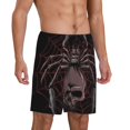 thumbnail image 6 of Mens Pajama Shorts, Spider with Skull Sleep Shorts Men Pajama Bottoms Lounge PJ Shorts with Pockets, 6 of 6