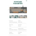 thumbnail image 4 of TFixol Clavier Mécanique Rétro de Jeu K3 avec Éclairage RVB, 100 Touches, Disposition Russe, Interrupteurs Rouges à Commutation à Chaud, USB-C Filaire, Capuchons de Touches en ABS Durables, Design Compact pour le Bureau et le Jeu, 4 of 7