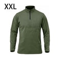 thumbnail image 3 of Qarigey Jersey de media cremallera para hombre, camiseta cálida de manga larga transpirable de Color sólido para niños, ropa interior térmica Camisetas Verde XXL Qarigey AP013080-15, 3 of 6
