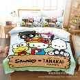 thumbnail image 1 of Sanrio Digital Printing HelloKitt Pudding Dog Cartoon Style Quilt Cover Bedding Three-piece Set Two-dimensional Home Furnishing WT, 1 of 5