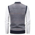 thumbnail image 5 of Chiccall Men's Sleeveless V Neck Pullover Sweater Slim Fit Casual British Style Stiped Sweater Vest, 5 of 5