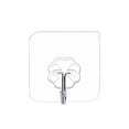 thumbnail image 1 of Gancho Adhesivo - 6 Piezas Ganchos Adhesivos Transparentes Autoadhesivos 5 kg (máx.), Para Colgar Baño, Cocina, Techo, Colgar, Pared, Puerta, Albornoces, Toallero (6 Piezas), 1 of 5