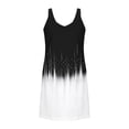 thumbnail image 4 of Fnooota Womens Casual Dresses, Sleeveless V Neck Beach Midi Dresses Summer Dresses Black Size L, 4 of 5