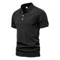 thumbnail image 5 of JLFKNG Men's Polo Shirts Short Sleeve Shirt For Men Summer Casual Solid Color Slim Fit Holiday Shirts Tops Comfy Summer Clothes, 5 of 6