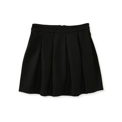 Aeropostale Women's Black Pleated Mini Skirt (Size: Singapore Ubuy