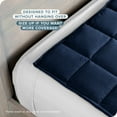 thumbnail image 4 of Bare Home 30 lbs Weighted Blanket for Adults - 80" x 87" - Minky Fleece, Dark Blue, 4 of 10