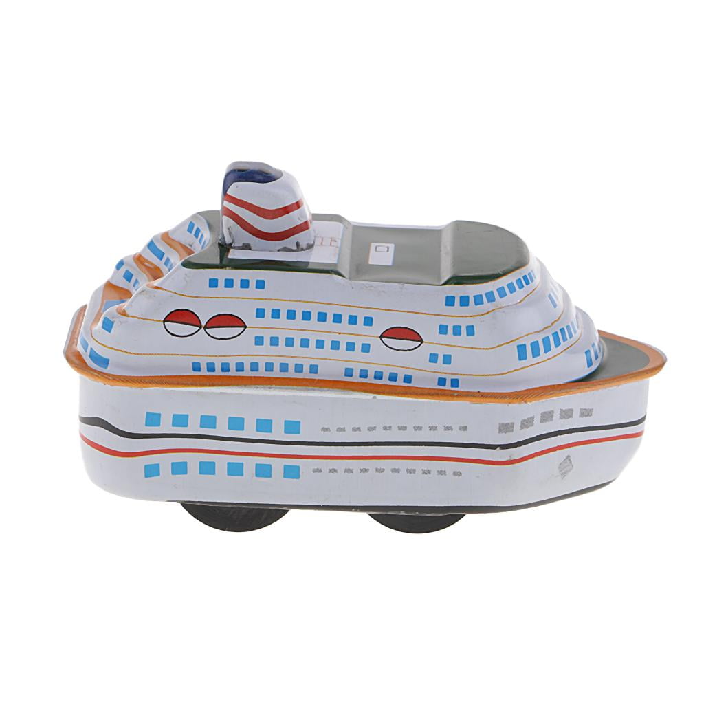 Speedboat Motorboats Mechanical Novelty Gag Wind Up Sports Toys for Kids Gifts 