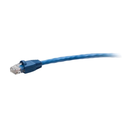 C2G 50ft Cat6 Snagless Unshielded Ethernet Cable - TAA Compliant F-Series - Blue - Network cable - TAA Compliant - RJ-45 (M) to RJ-45 (M) - 50 ft - 0.2 in - UTP - CAT 6 - CMR - molded, snagless - blue