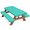 Multicolor 4, variant on ADECORIVY Turquoise Leopard Black Picnic Table Cover with Bench Covers, Waterproof Camping Table Cover with Elastic Edges, Fitted Tablecloth Outdoor Essentials 72 Inch