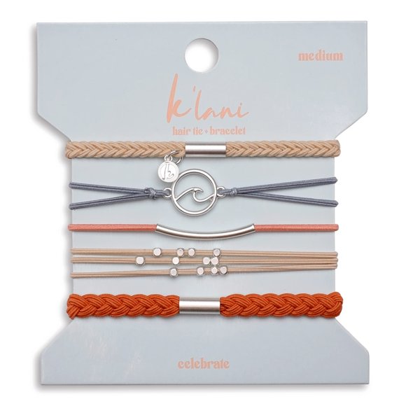 K'lani Celebrate Pulseras para mujer - Pulseras elásticas y lazos para el cabello bohemios - Lindos lazos para el cabello para mujeres y accesorios para lazos para el cabello - Pulseras elegantes esti