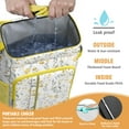 thumbnail image 3 of Floral and Leopard Print Backpack Cooler - High Capacity 20L, Lightweight & Durable for Travel and Outdoor Use, 3 of 5