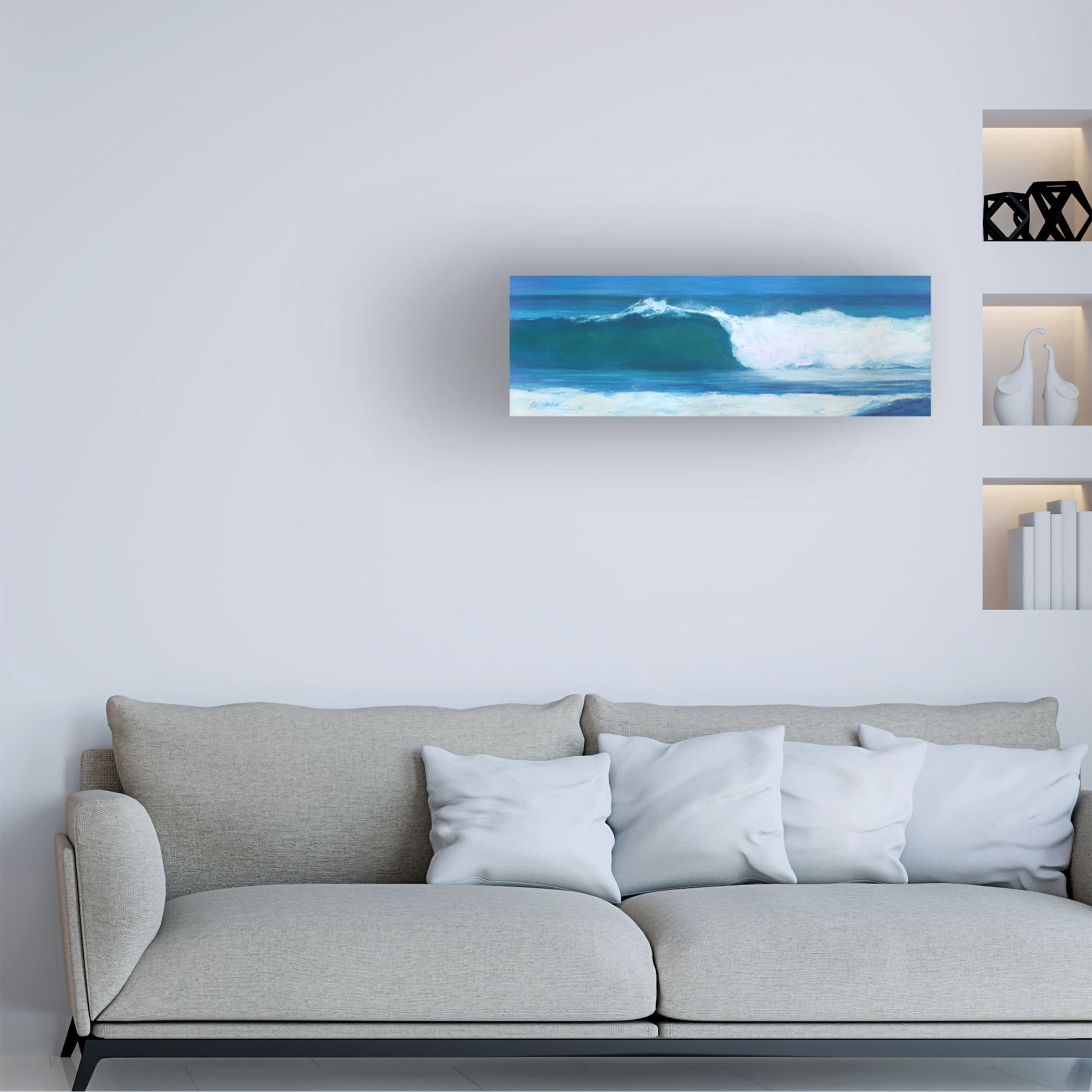 Suzanne Wilkins 'Blue Barrel' Canvas Art