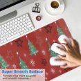 thumbnail image 4 of Long Mouse Pads for Desk,Red Christmas Tree Pattern Desk Mats on Top Of Desks, Desk Mouse Pad Extra Large with 3mm Non-Slip Base and Stitched Edge for Gaming,Office,Work,Home 31.5x15.7in, 4 of 5
