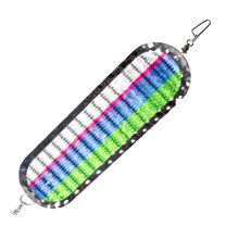 Stainless Steel Trolling Flasher Fishing Lure with Vibrant Colors Metal Dodger for Salmon Trout Fishing Lure Bait Flash Attractor Versatile Outdoor Fishing Gear