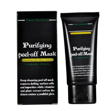 LYCAQL Purifying Black Peel off Mask, Charcoal Face Mask, Blackhead Remover Deep Cleanser, Acne Black Mud Face Mask