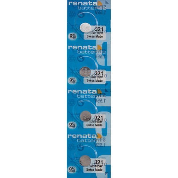 4 x Renata 321 Watch Batteries, SR616SW Battery