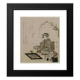 thumbnail image 2 of Kikukawa Eizan 12x14 Black Modern Framed Museum Art Print Titled - Woman Performing the Tea Ceremony (C. 1820), 2 of 5