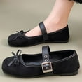 thumbnail image 4 of CHICVOMEY Women‘s Mary Jane Shoes Square Toe Ballet Flat Mary Jane Flats with Buckle Strap Casual&Dressy Flats, 4 of 7