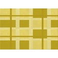 thumbnail image 1 of Ahgly Company Indoor Rectangle Patterned Bold Yellow Area Rugs, 5' x 7', 1 of 6
