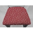 thumbnail image 3 of Crazy for Daisies Dining Room Chair Back Covers or Seat Covers by Penny's Needful Things (Both Chair Back & Seat Cover) (17 W x 15 H CHAIR BACK) (Red), 3 of 5