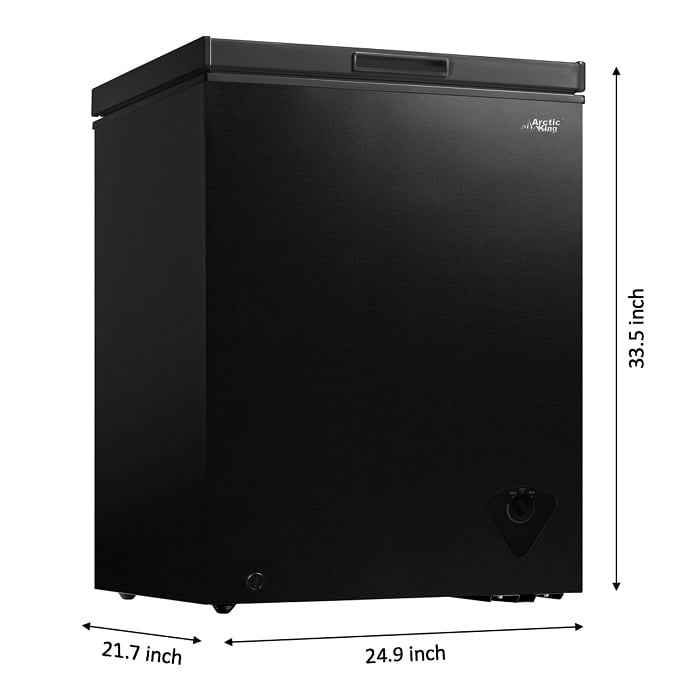 Arctic King 5 Cu Ft Chest Freezer Black