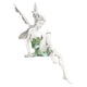 thumbnail image 3 of Escultura Hada Las Flores Estatua Sentada Turek Resina para Paisajismo Color Blanco, 3 of 9