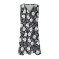 thumbnail image 5 of LOVZFMLL Robes Femmes Décontractées Imprimées Robe Débardeur Plage Col en V Poche Sans Manches Robes de Costume, 5 of 5