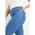 thumbnail image 4 of June + Vie Women's Plus Size Curvie Fit Straight-Leg Jeans, 4 of 5