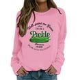 thumbnail image 2 of Well Paint Me Green And Call Me A Pickle Because I'm Done Dillin’With You People Sweatshirts for Women Pullover Tops, 2 of 7
