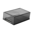 thumbnail image 2 of GROWTH TANK Desk Organizer with Drawer Multifunctional Dustproof Makeup Holder Organiser Medium Clear Grey, 2 of 9