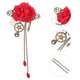 thumbnail image 5 of GOOHOCHY ANIME ACCESORIOS DE PELO DE ANIMIENTO CLIENTE DE FLORES PARA COSPLAY COSPLAY Accesorios para el cabello para niñas, 5 of 8