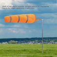 thumbnail image 5 of Reflective Windsock with Wind Direction Indicator for Outdoors, Airports, Farms, Gardens, Parks, Orange, 100cm, 5 of 5