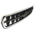 thumbnail image 3 of Grille Assembly Compatible With 2003-2004 Subaru Outback Chrome Shell with Painted Silver Black Insert, 3 of 3