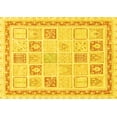 thumbnail image 1 of Ahgly Company Indoor Rectangle Abstract Yellow Modern Area Rugs, 7' x 9', 1 of 4