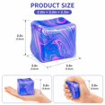 thumbnail image 4 of Cubo antiestrés Muhubaih, juguete sensorial cuadrado para apretar, azul, 4 of 7
