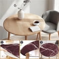 thumbnail image 3 of Round Fitted Tablecloth with Elastic Edge Design Table Cover Waterproof Stain-Resistant Wipeable Table Cloth Best for 42"-46" Round Tables for Outdoor Indoor Red Marble, 3 of 4