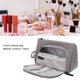 thumbnail image 5 of Bolsa de cosméticos de pana de gran capacidad, portátil, multifuncional, bolsa de maquillaje para mujeres y niñas, 5 of 8
