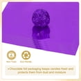 thumbnail image 4 of 5x5 Inch Foil Candy Wrappers, Square Glossy Aluminium Foil Candy Wrapping Paper Purple, 100 Pcs, 4 of 7