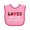 Pink and Fuchsia, variant on Inktastic Loved by My Godparents Cute Ladybug Boys or Girls Baby Bib